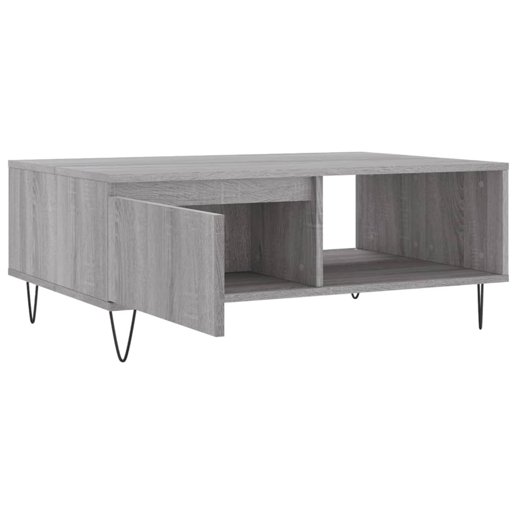 Tavolino da Salotto Grigio Sonoma 90x60x35 cm Legno Multistrato 827066