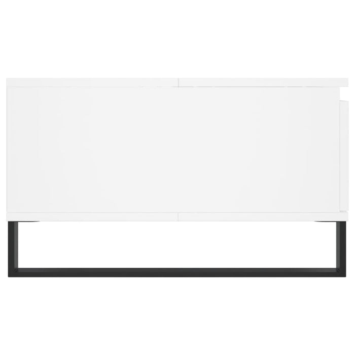 Tavolino da Salotto Bianco 90x60x35 cm in Legno Multistrato 827068