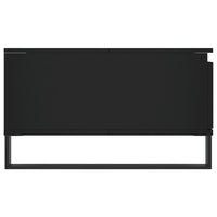 Tavolino da Salotto Nero 90x60x35 cm in Legno Multistrato 827069