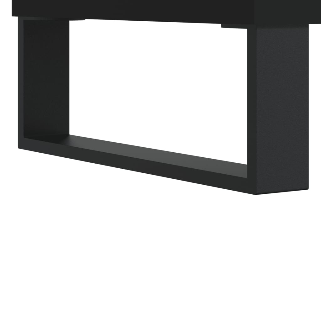 Tavolino da Salotto Nero 90x60x35 cm in Legno Multistrato 827069