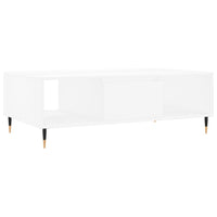 Tavolino da Salotto Bianco 104x60x35 cm in Legno Multistrato 827076