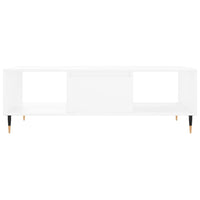 Tavolino da Salotto Bianco 104x60x35 cm in Legno Multistrato 827076