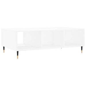 Tavolino da Salotto Bianco 104x60x35 cm in Legno Multistrato 827076