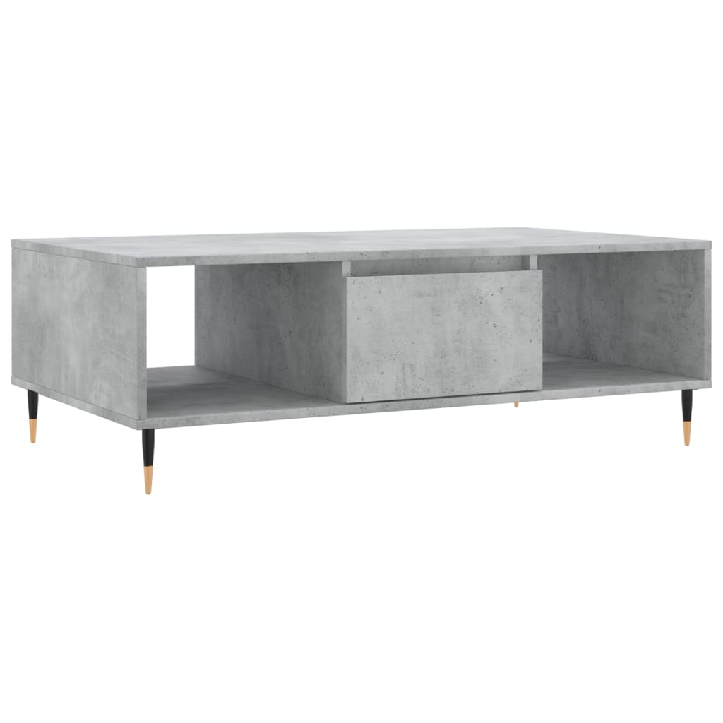 Tavolino Salotto Grigio Cemento 104x60x35 cm Legno Multistratocod mxl 106000