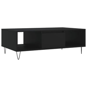 Tavolino da Salotto Nero 104x60x35 cm in Legno Multistratocod mxl 129941