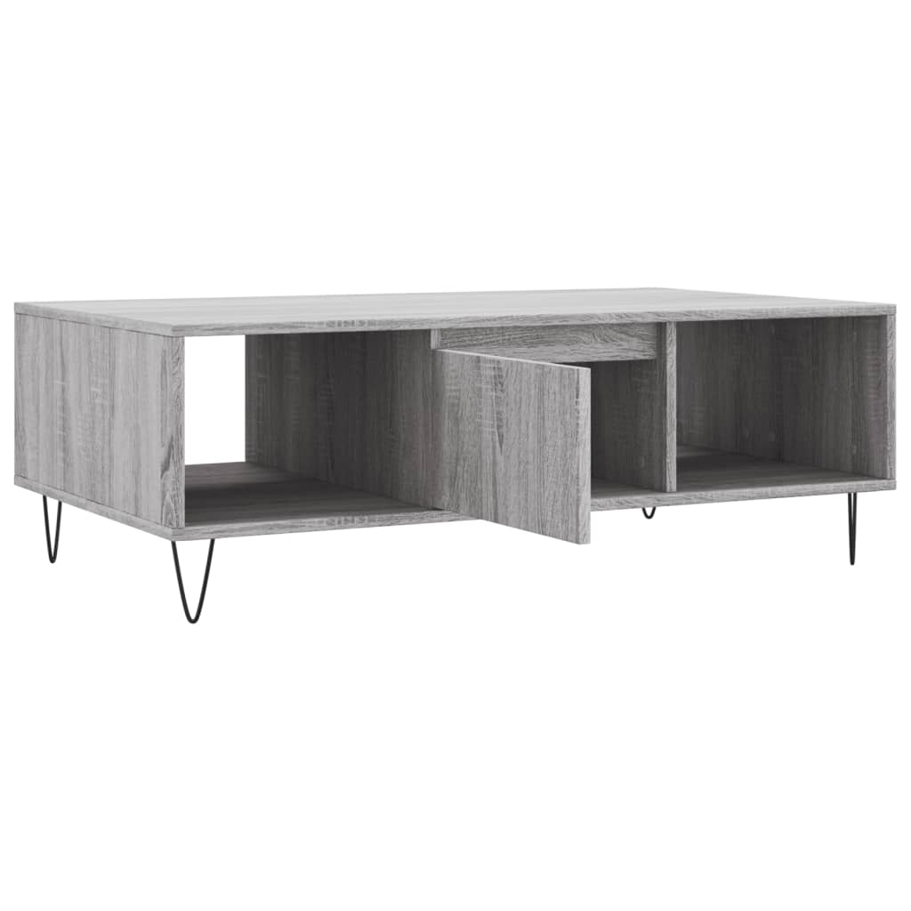 Tavolino da Salotto Grigio Sonoma 104x60x35cm Legno Multistrato 827090