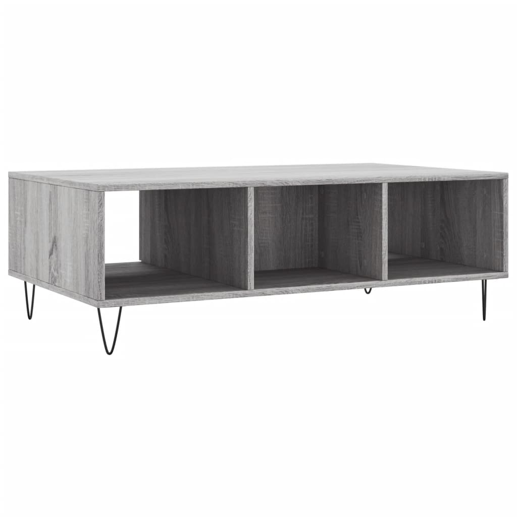 Tavolino da Salotto Grigio Sonoma 104x60x35cm Legno Multistrato 827090