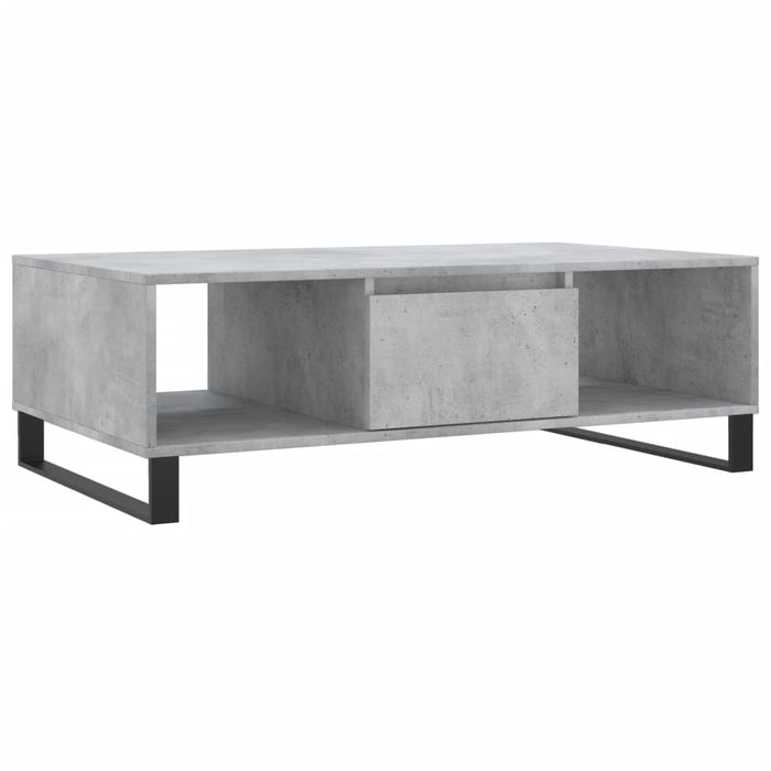 Tavolino Salotto Grigio Cemento 104x60x35 cm Legno Multistrato 827096