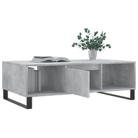 Tavolino Salotto Grigio Cemento 104x60x35 cm Legno Multistrato 827096