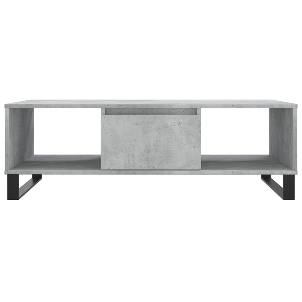 Tavolino Salotto Grigio Cemento 104x60x35 cm Legno Multistrato 827096