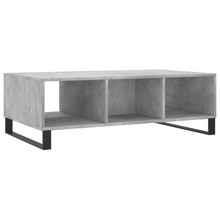 Tavolino Salotto Grigio Cemento 104x60x35 cm Legno Multistrato 827096