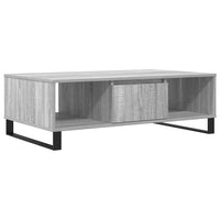 Tavolino da Salotto Grigio Sonoma 104x60x35cm Legno Multistrato 827098