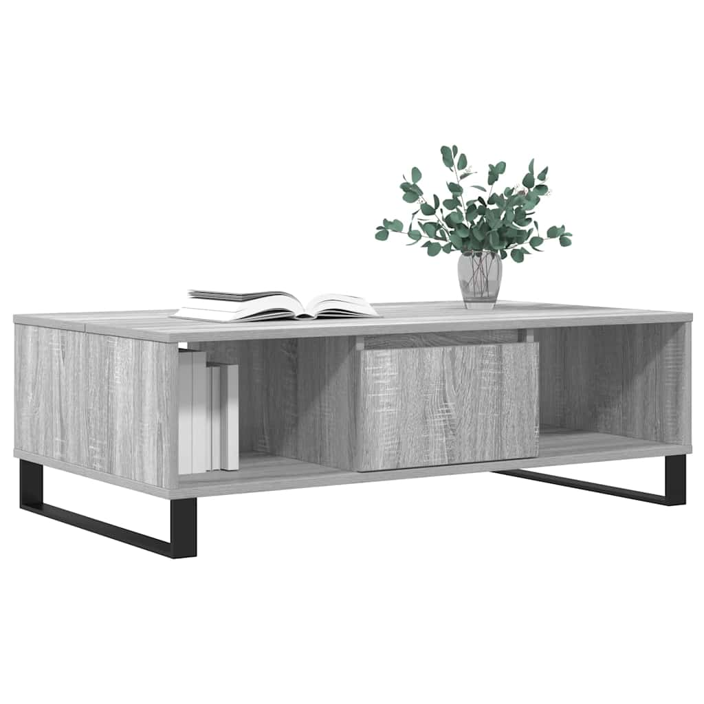 Tavolino da Salotto Grigio Sonoma 104x60x35cm Legno Multistrato 827098