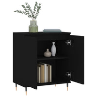 Credenza Nero 60x35x70 cm in Legno Multistrato 827149