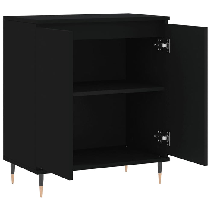 Credenza Nero 60x35x70 cm in Legno Multistrato 827149