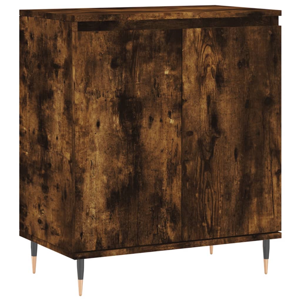 Credenza Rovere Fumo 60x35x70 cm in Legno Multistrato 827153