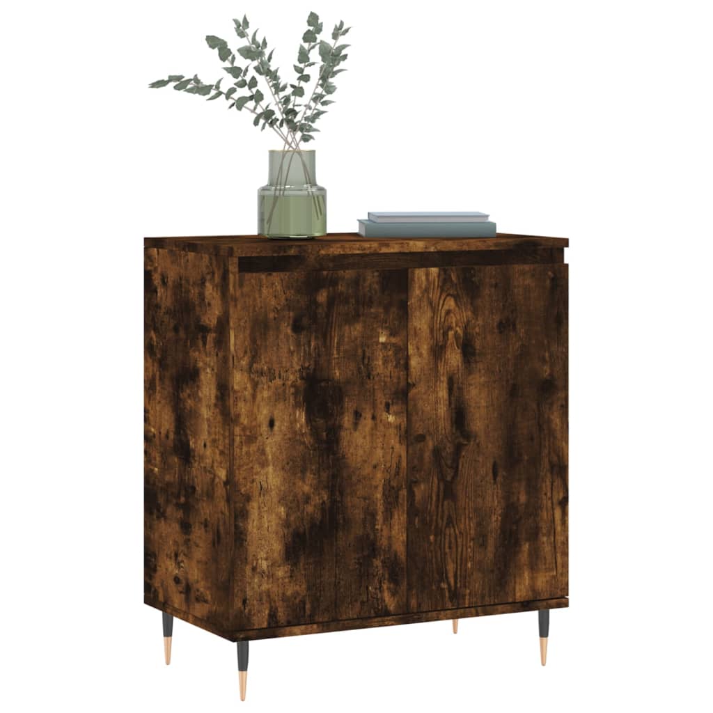 Credenza Rovere Fumo 60x35x70 cm in Legno Multistrato 827153