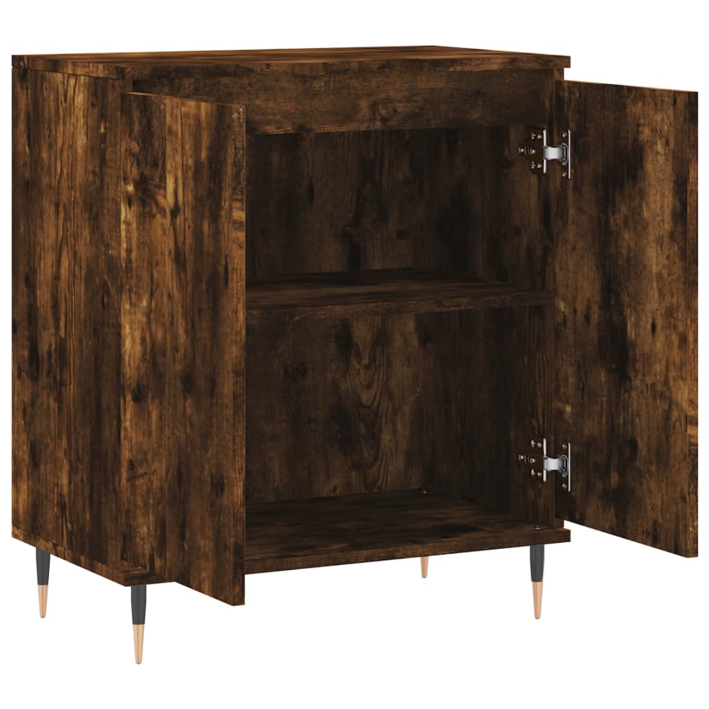 Credenza Rovere Fumo 60x35x70 cm in Legno Multistrato 827153