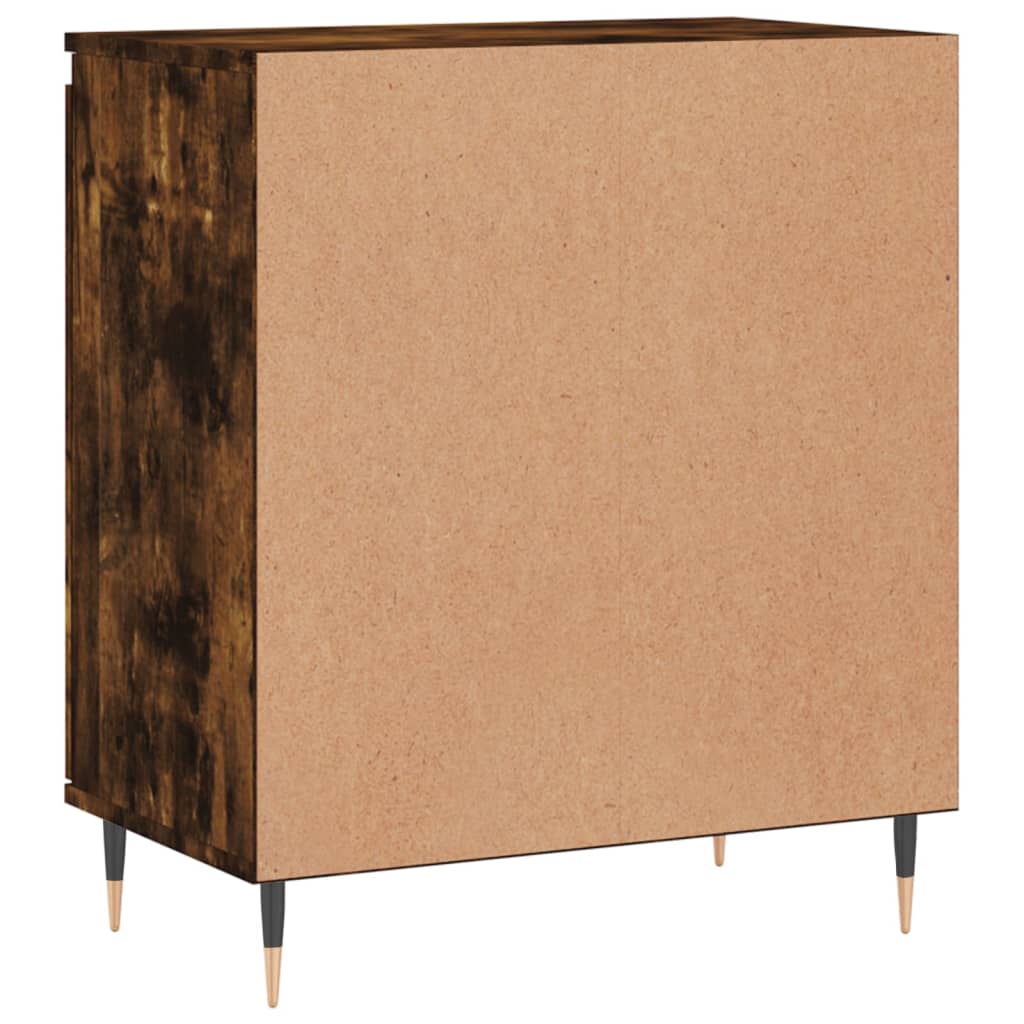 Credenza Rovere Fumo 60x35x70 cm in Legno Multistrato 827153