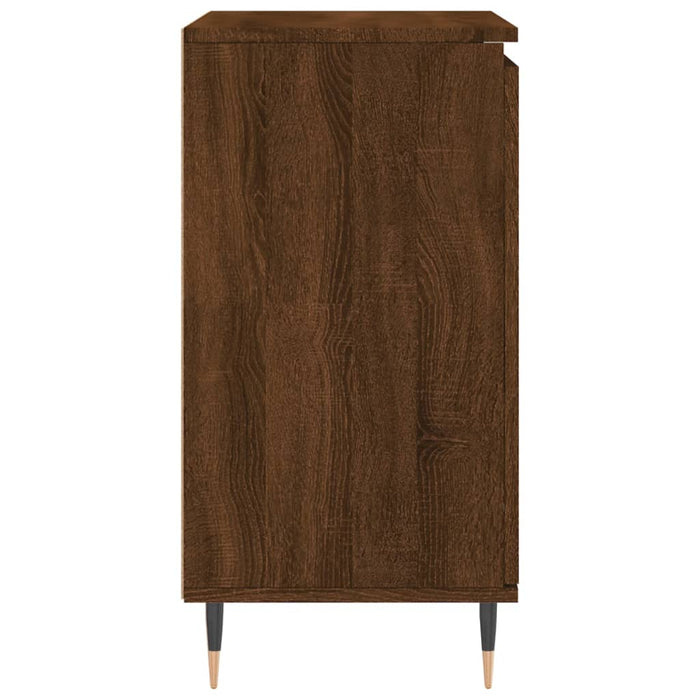 Credenza Rovere Marrone 60x35x70 cm in Legno Multistrato 827155