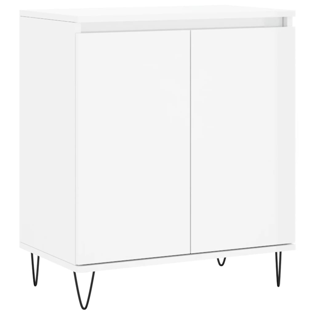 Credenza Bianco Lucido 60x35x70 cm in Legno Multistratocod mxl 104037