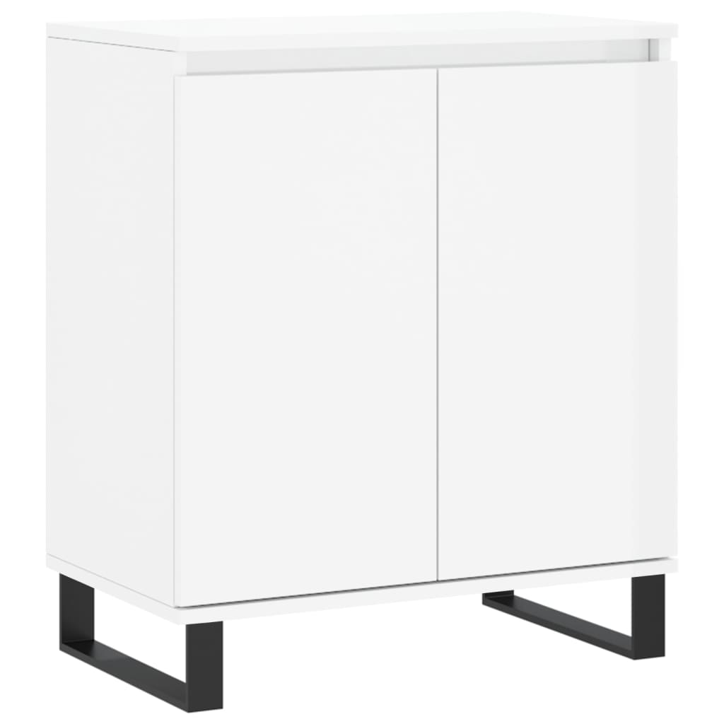 Credenza Bianco Lucido 60x35x70 cm in Legno Multistratocod mxl 104060