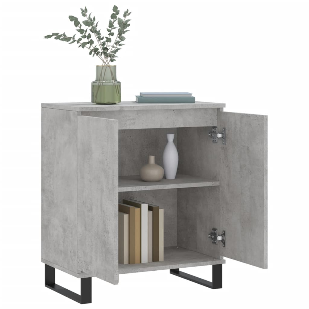 Credenza Grigio Cemento 60x35x70 cm in Legno Multistrato 827168