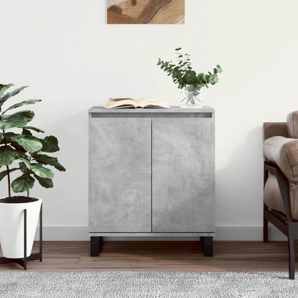 Credenza Grigio Cemento 60x35x70 cm in Legno Multistrato 827168