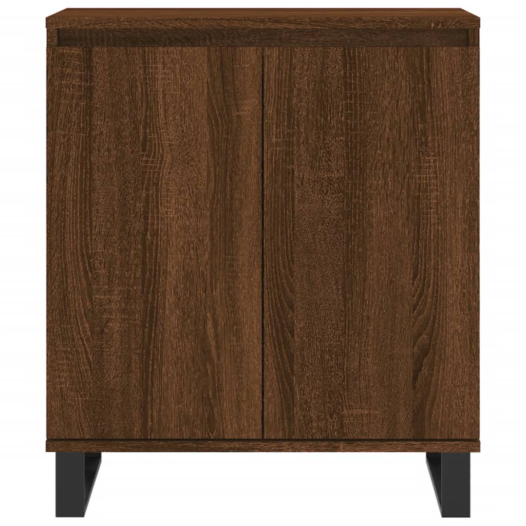 Credenza Rovere Marrone 60x35x70 cm in Legno Multistrato 827171