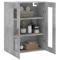 Mobile a Parete Grigio Cemento 69,5x34x90 cm 828456