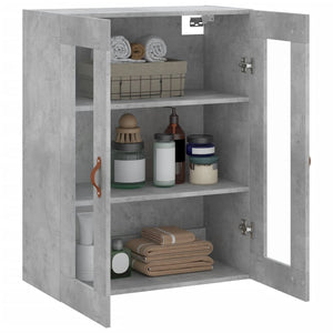 Mobile a Parete Grigio Cemento 69,5x34x90 cm 828456