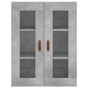 Mobile a Parete Grigio Cemento 69,5x34x90 cm 828456