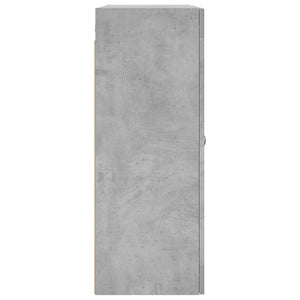 Mobile a Parete Grigio Cemento 69,5x34x90 cm 828456