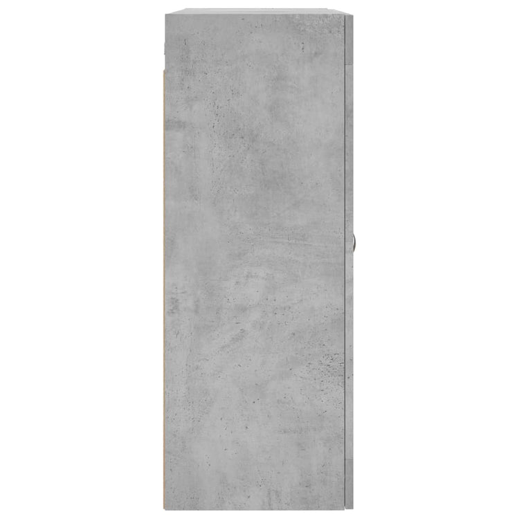 Mobile a Parete Grigio Cemento 69,5x34x90 cm 828456