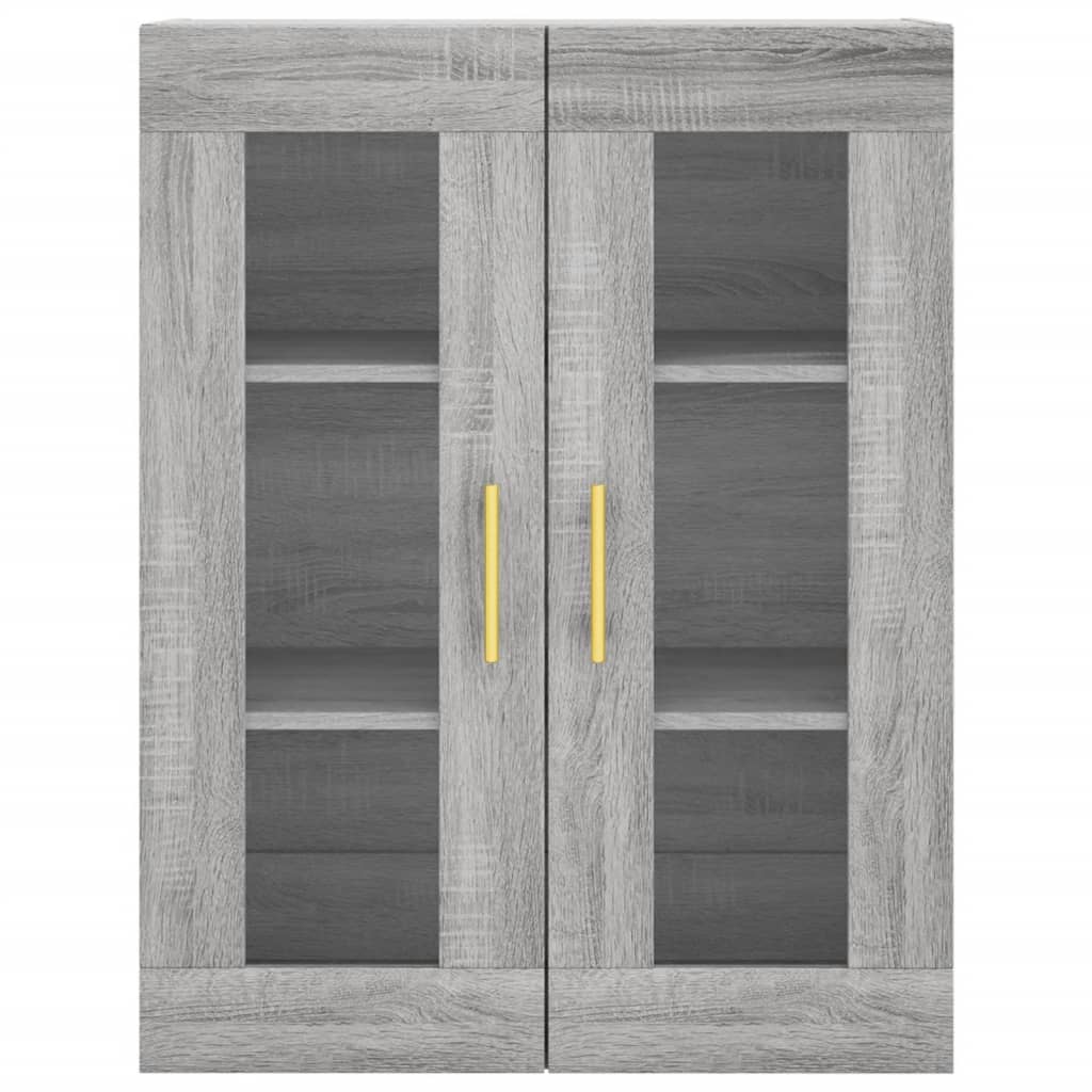 Mobile a Parete Grigio Sonoma 69,5x34x90 cm 828474