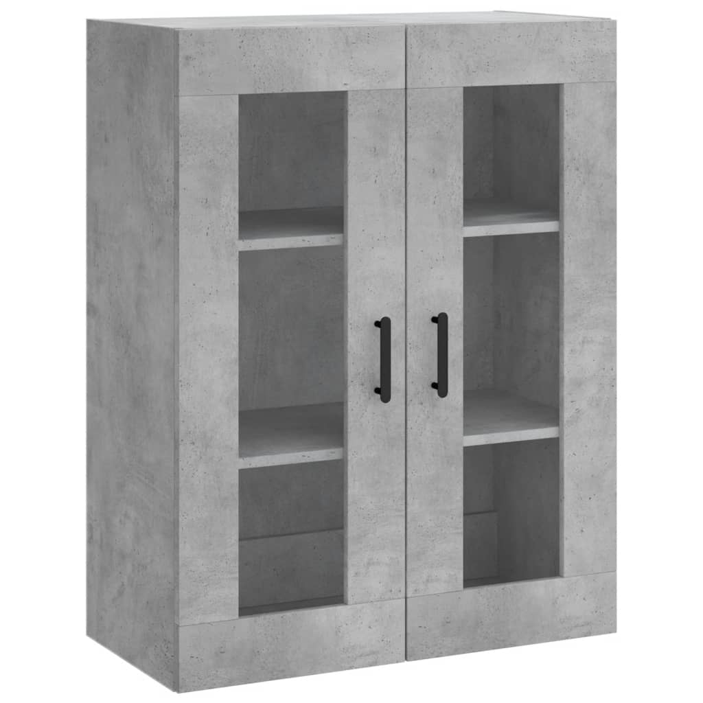 Mobile a Parete Grigio Cemento 69,5x34x90 cm 828488