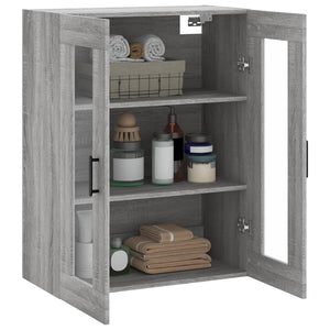 Mobile a Parete Grigio Sonoma 69,5x34x90 cm 828490