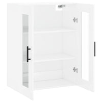 Mobile a Parete Bianco Lucido 69,5x34x90 cm 828502