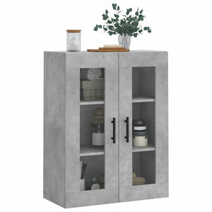 Mobile a Parete Grigio Cemento 69,5x34x90 cm 828504