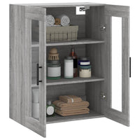 Mobile a Parete Grigio Sonoma 69,5x34x90 cm 828506