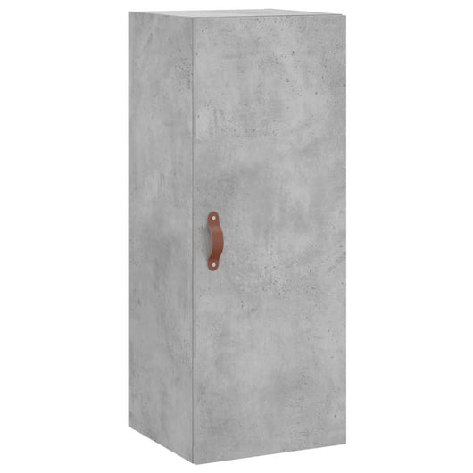 Mobile a Parete Grigio Cemento 34,5x34x90 cm 828832