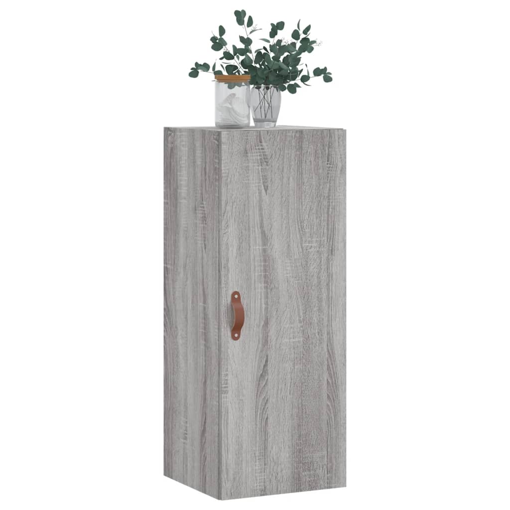 Mobile a Parete Grigio Sonoma 34,5x34x90 cm 828834