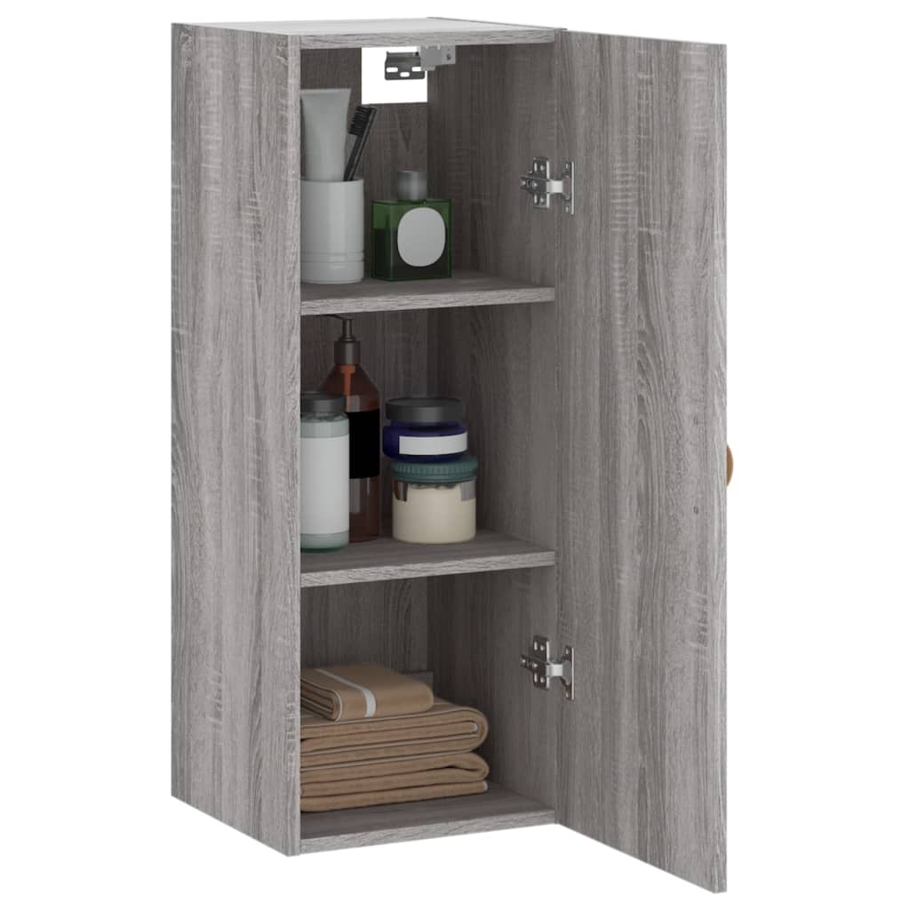 Mobile a Parete Grigio Sonoma 34,5x34x90 cm 828834