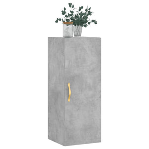 Mobile a Parete Grigio Cemento 34,5x34x90 cm 828840