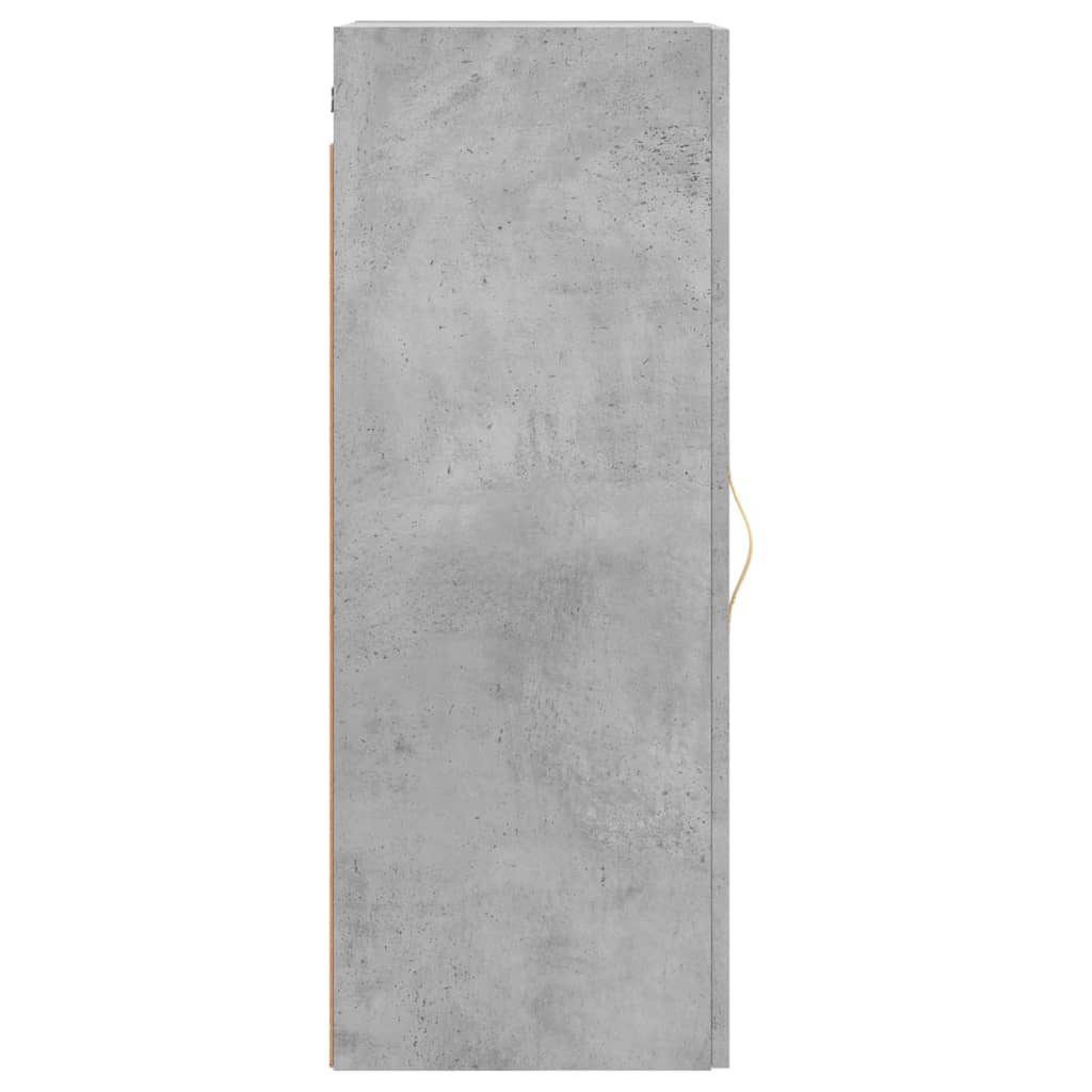 Mobile a Parete Grigio Cemento 34,5x34x90 cm 828840