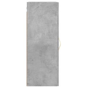 Mobile a Parete Grigio Cemento 34,5x34x90 cm 828840