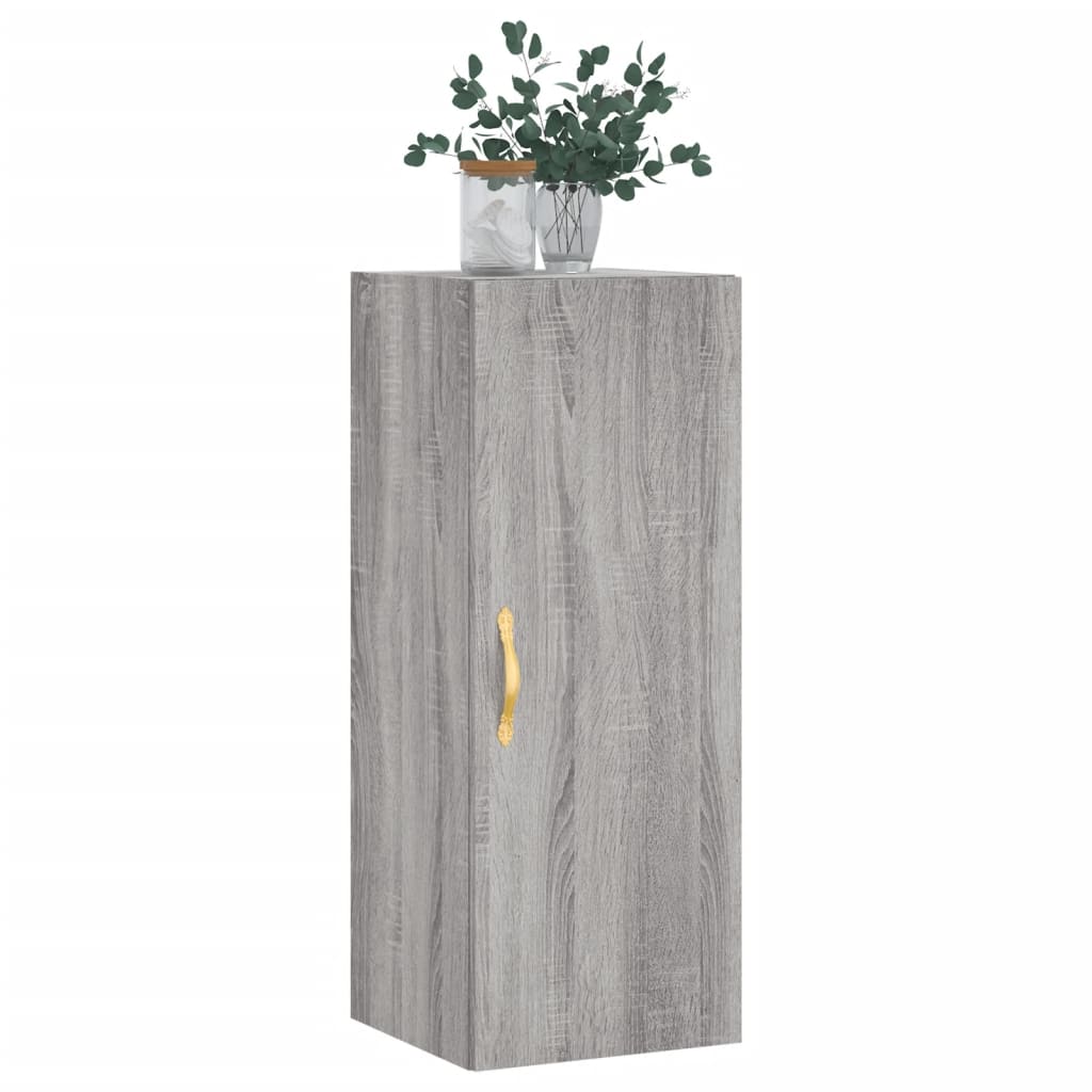 Mobile a Parete Grigio Sonoma 34,5x34x90 cm 828842