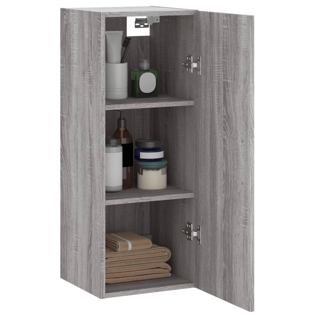 Mobile a Parete Grigio Sonoma 34,5x34x90 cm 828842