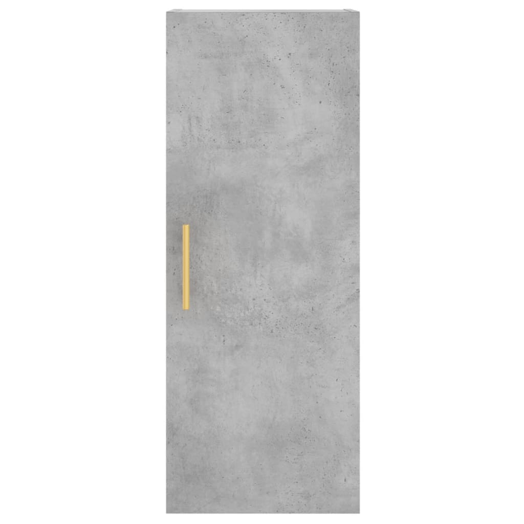 Mobile a Parete Grigio Cemento 34,5x34x90 cm 828848