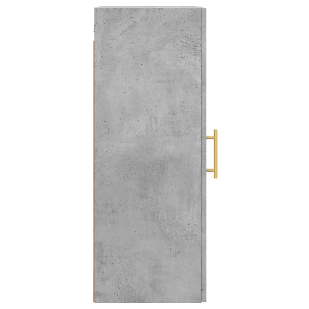 Mobile a Parete Grigio Cemento 34,5x34x90 cm 828848